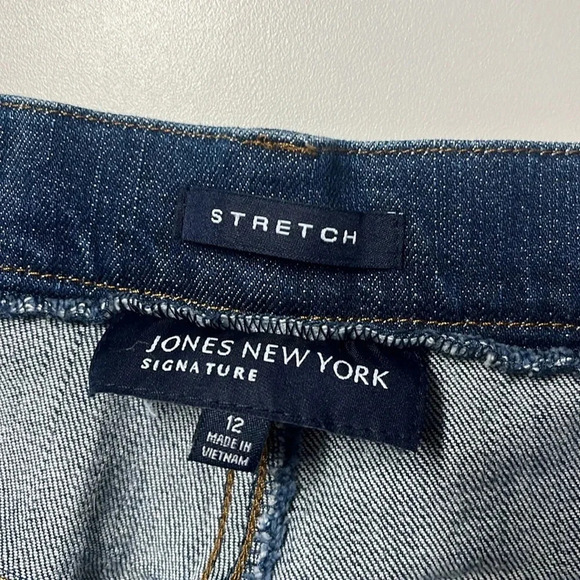 Jones New York signature stretch jeans size 12 cotton blend pockets - Picture 15 of 16